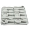 AIBOYA 12 Cavity Spoon Knife Fork Silicone Candy Molds