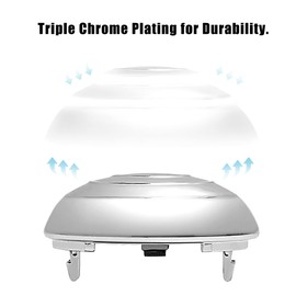 BASIKER Shifter Knob Chrome Cap Fit for Ford F-150 2004-2005 Damping Cover Quick Installation/ OEM 4L3Z-7213-BA