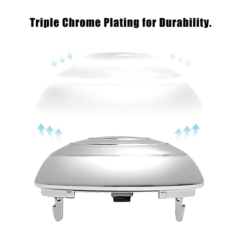 BASIKER Shifter Knob Chrome Cap Fit for Ford F-150 2004-2005