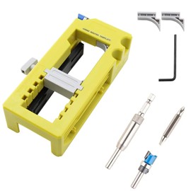 Door Hinge Jig for Router,Sturdy Door Hinge Installation Kit Template Fits 3”to 5” Length and 1/4” or 5/8” Thickness for Installation,Stable and Durable