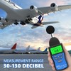 SURLABA Digital Sound Level Meter, Handheld Decibel Meter 30-130dB (A/C),