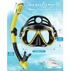 Karvipark Dry Snorkel Set, Anti-Fog Scuba Diving Mask, Panoramic Wide