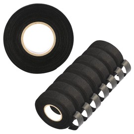 Viaky 8 Pack Wire Harness Tape Cloth Electrical Tape Auto, Each 50 Ft x 3/4 Inch Wire Loom Tape Flame Retardant High Temp Fabric Tape Insulating Tapes for Engine, Electrical, Noise Damping