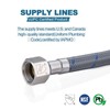 ARCORA 20" Bathroom Faucet Hose, Braided Nylon cUPC Supply Lines