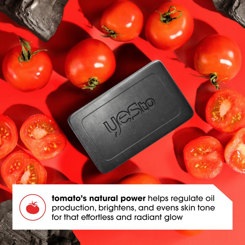 Yes To Tomatoes Clear Skin Activated Charcoal Bar Soap 7