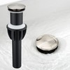 TIORIY Vessel Sink Drain Without Overflow, Plastic Bathroom Pop up