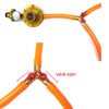 Chiloskit Shut Off 3 Way Ball Valve, Brass 3/8" Hose