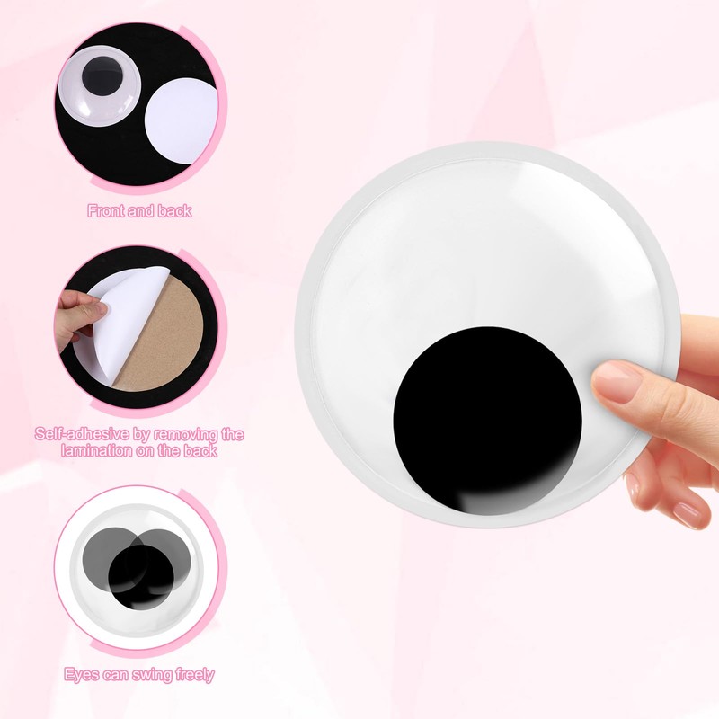 2Pcs Giant Googly Eyes, 7 Inch Large Googly Eyes with