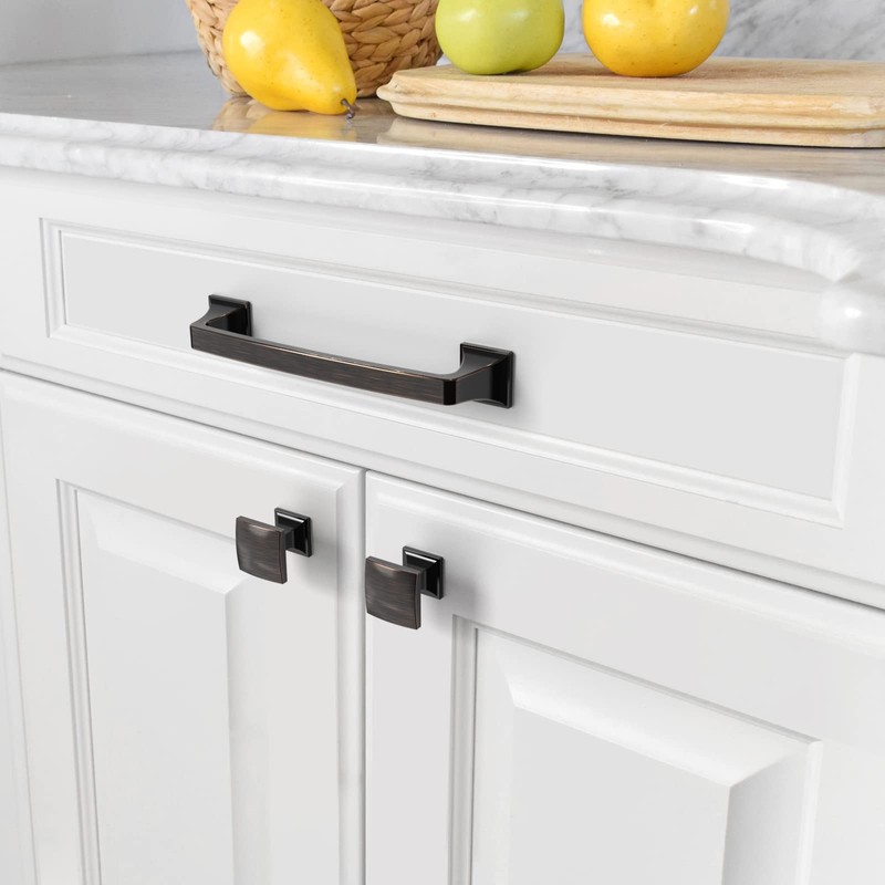 Amerdeco 10 Pack 1-1/3 Inch Oil Rubbed Bronze Cabinet Knobs