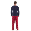 Strong Souls Mens Luxury 2 Piece Long Pyjamas Pjs Navy
