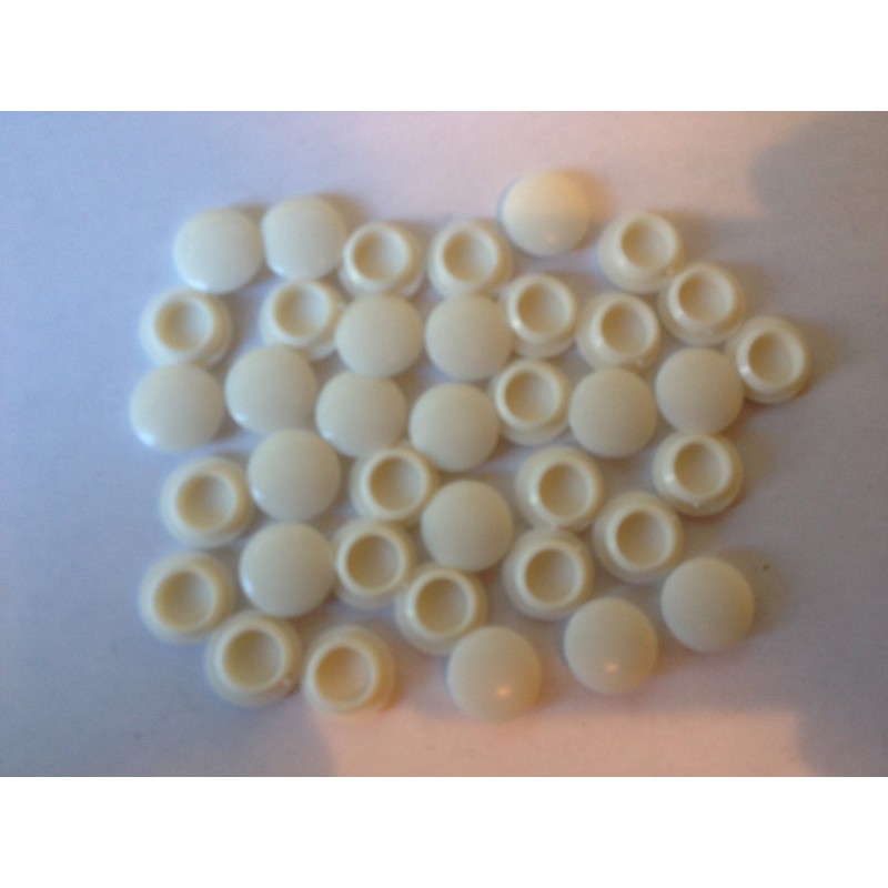 Hinge and Bracket Supplies 10Mm Hole Cover Caps 50 Pce