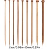 18Pcs Knitting Needles, Warm Wooden Knitting Needles Set Bamboo Knitting