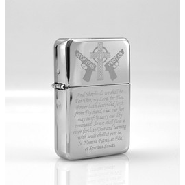 Boondocks Saints Prayer Chrome Mirror Finish Wind Proof Oil Lighter - Christmas, Halloween & Valentines Day Gift
