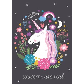 Unicorn Fleece Blanket Children's Warm Cuddly Blanket Rainbow 140 x 100 cm