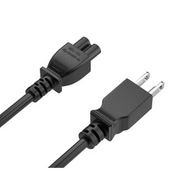 Cable Leader 10ft 3-Prong Notebook AC Power Cord IEC320 C5 to NEMA 5-15P UL listed