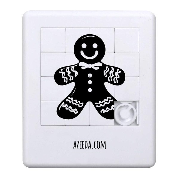 Azeeda 'Christmas Gingerbread Man' Sliding Puzzle (PZ00035383)