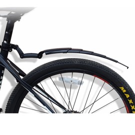 HOUSON Foldable Bicycle Mudguard, Foldable & Extendable for MTB/Road Bike/Folding Bike (26/27.5/28/29 inch) – Lightweight Plastic with Seat Tube Mount (25.4-31.8 mm)