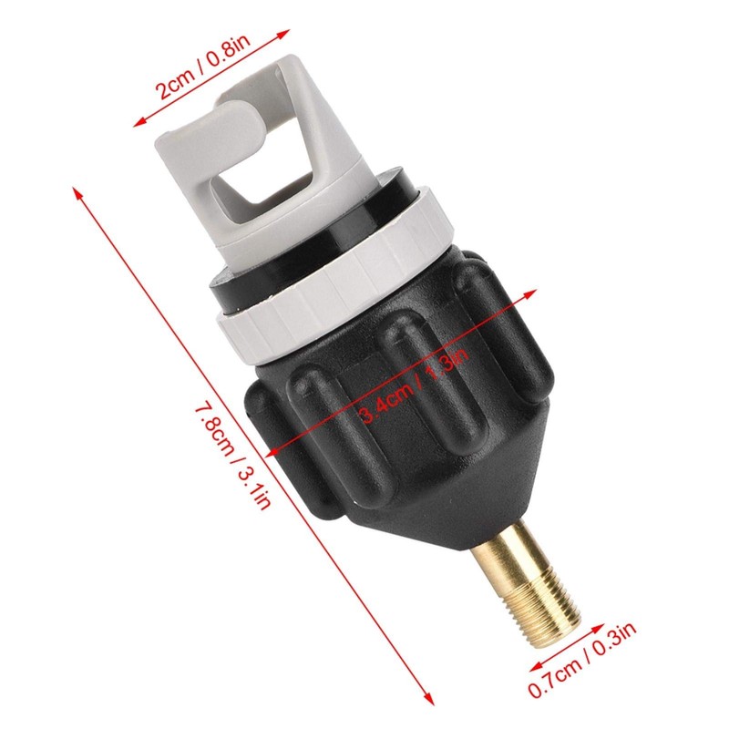 Liyeehao Inflatable Pump Adapter, SUP Pump Adapter, Copper + Rubber