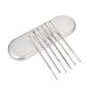 Healeved 1set Comfortable Ear Picks Stainless Steel Ear Wax Removal