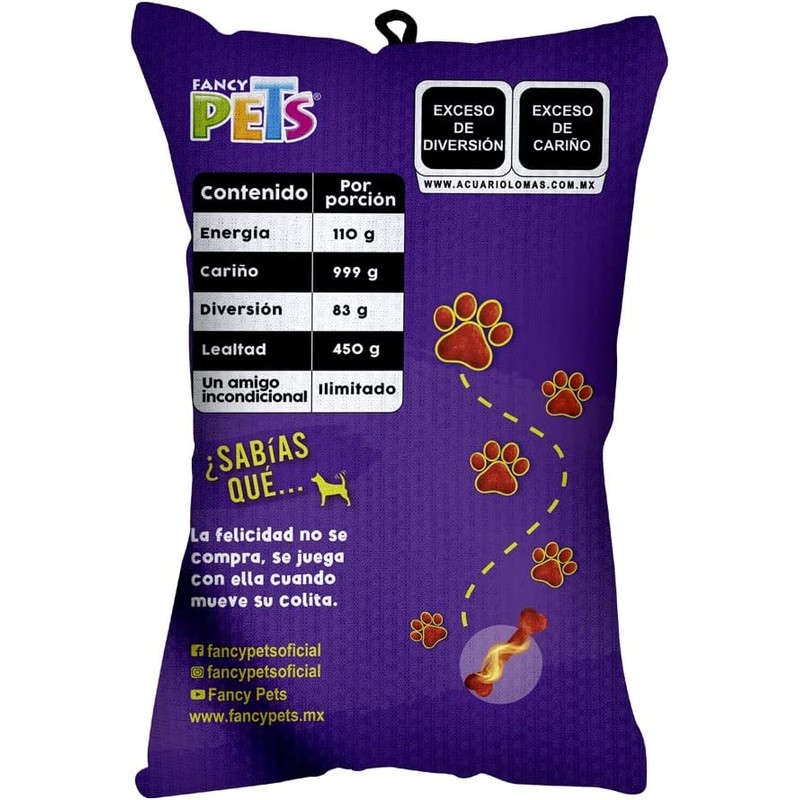 Fancy Pets Juguete para Perro Doggie Scrunch de Tela Fuego