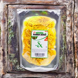 Hand perm set hair mask natural rubber yellow elastic hair perm elastic band two bands 1 piece 200g / 핸즈 파마용세트 헤어마스크 천연 고무 노란 탄력 헤어 파마 고무줄 투밴드 1개 200g