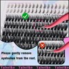 Fluffy Lash Clusters with Bottom Lashes 10-22MM DIY Eyelash Extensions