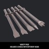 CRAFTSMAN 5-Piece Air Chisel Set, 0.401-in Shank, Hardened Alloy Steel,
