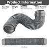 5FT Dryer Vent Hose 4 Inch, Heavy Duty 5-Layer Flexible