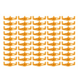 50 Packs Plant Support Clip Branch Reusable Adjustable Stem Trainer Clip for Vegetables Orange