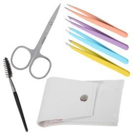 Baluue 6pcs Eyebrow Shaping Tool Precision Eyebrow Clips and Trimming Clamps for Home Salon Use Lightweight and Durable Accessories for Shaped Brows