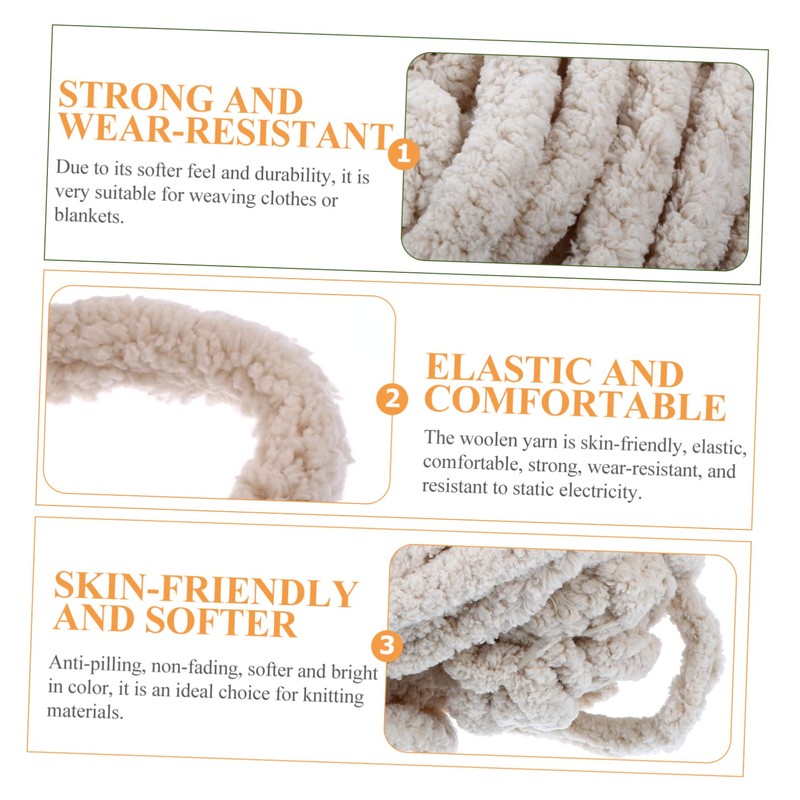 Gatuida 1pc Chunky Chenille Yarn for Hand Knitting Soft and