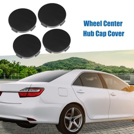 A ABSOPRO Wheel Center Hub Cap Cover 65mm Dia 4 Clips Plastic (Set of 4)