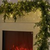 MISSPIN Christmas Garland with Lights, Real Touch Winter Pine Garland,