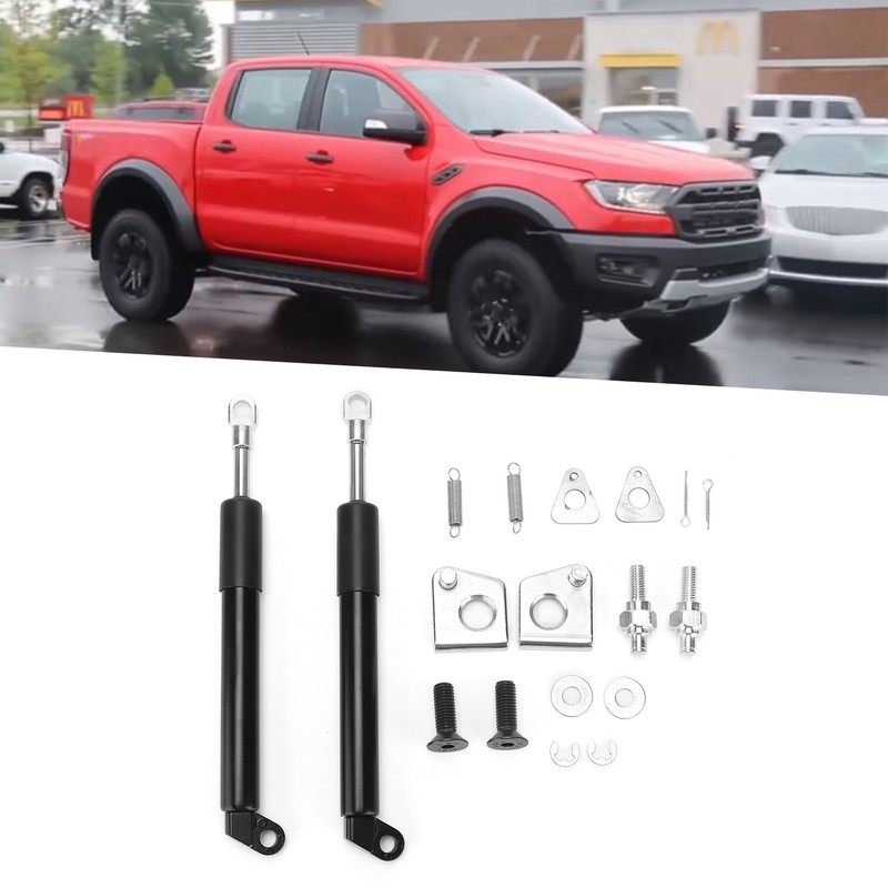 2PCS Hydraulic Trunk Support Smooth Drop Carbon Steel Replacement for
