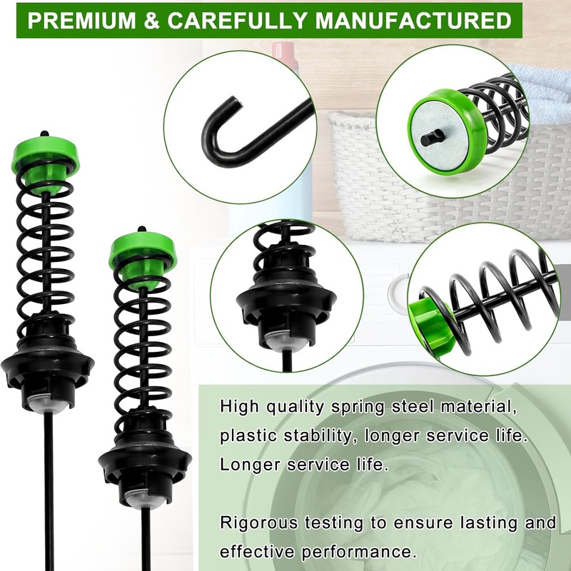 Suspension Rod Kit for May.tag MVWC565FW2 MVWC565FW1 MVWX655DW1 MVWX655DW2 Bravos