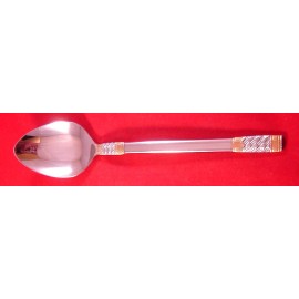 Wallace Corsica /w Gold Accent 18/10 Stainless FChoice NEW - FREE SHIP $10+ - Oval Soup Spoon 7 1/4"