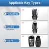 YO&YOYE Compatible with Ford Key Fob Cover with Keychain Leather
