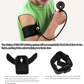 BFR Blood Flow Restriction Bands for Arms – Precision Pressure-Regulation System for Muscle Endurance | Fitness Occlusion Bands for Home Gym, Outdoor Workout & Training (2 Arm Bands)