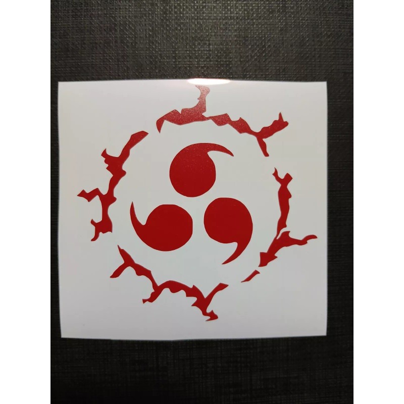 Sasuke Curse Mark Naruto Red Sticker Vinyl Decal Windows/Laptop Waterproof