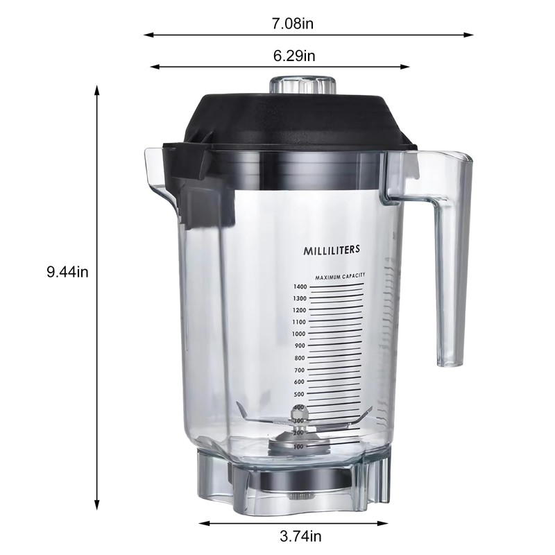 48oz Advance Container Replacement for Vitamix Commercial Blender,48 oz Pitcher