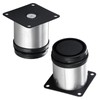 Knpwer 4 Pcs Adjustable Legs,50x60mm Stainless Steel Cabinet Feet,Round Adjustable