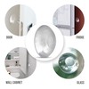 Ducki Door Stopper Wall Protector - Self Adhesive, Quiet, Reusable