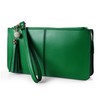 befen Genuine Leather Wristlet Clutch for Women Ultra-Slim Ladies Credit