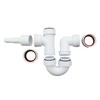 Multi-fit Sink Swivel P Trap with a Horizontal Nozzle 40mm