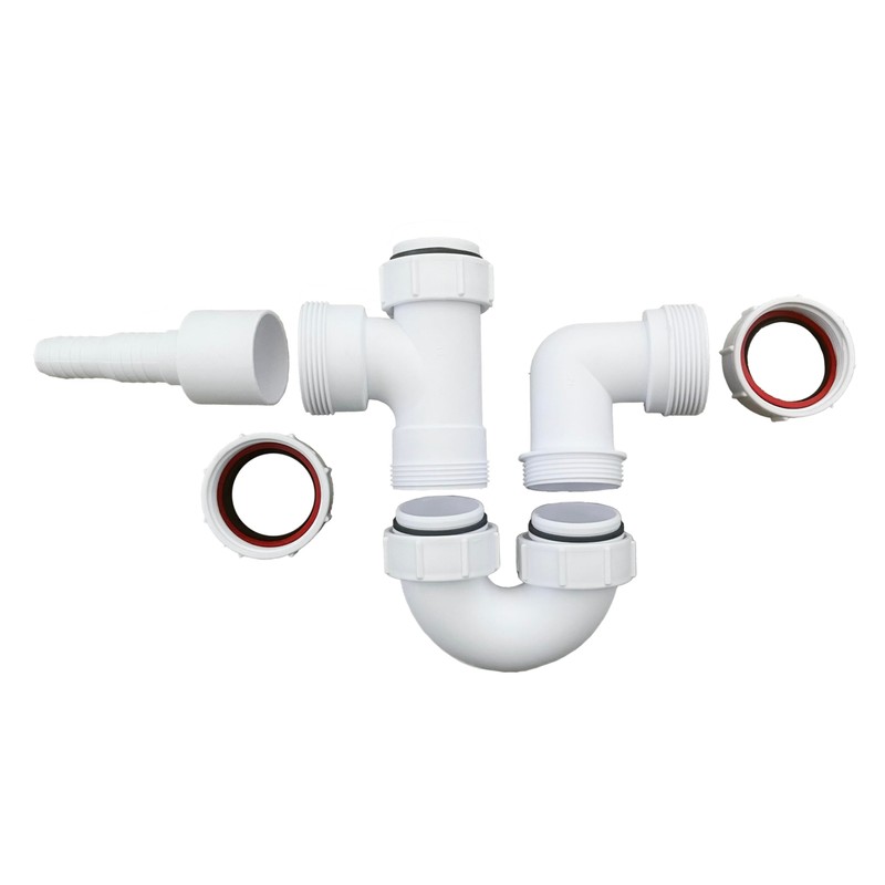 Multi-fit Sink Swivel P Trap with a Horizontal Nozzle 40mm