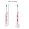 EGTMA Kit 2 Cepillo Para Dientes Electrico Ultrasonico 4 Cabezales