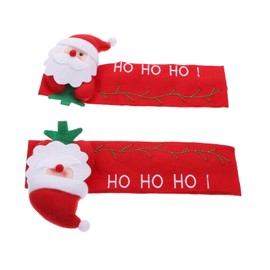 LABRIMP Dishwasher Handle Cover Xmas 2 Pack Christmas Decorative Fridge Handle Glove Kitchen Appliances