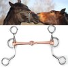 Pssopp Snaffle Chewing Stainless Steel Training Bit Copper Connected Month