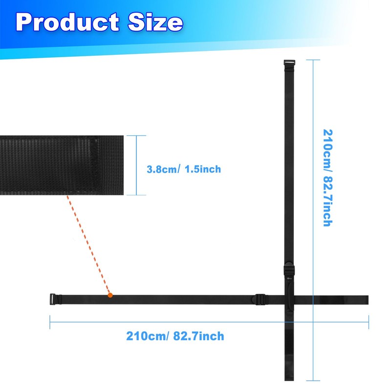 Cosmos Box Carrying Strap with Handle, 82.7 Inch Heavy Duty