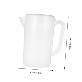 Generic Large Capacity Ice Tea Pitcher with Handle Beverage Jug for Cold Drinks Easy to Clean Material for Home Restaurant and Hotel Use